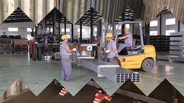 UNOVO Solar Panel Rack Roll Forming Product Loading Container Elephant roll forming technology co