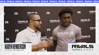 Rivals Five-star: 2027 Four-star Kaden Henderson Interview On Tennessee, Texas A&m And Ohio State