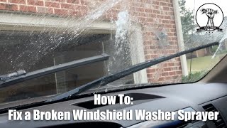 Fix Your Broken Windshield Washer Fluid Nozzle Jets  20072013 Toyota Tundra