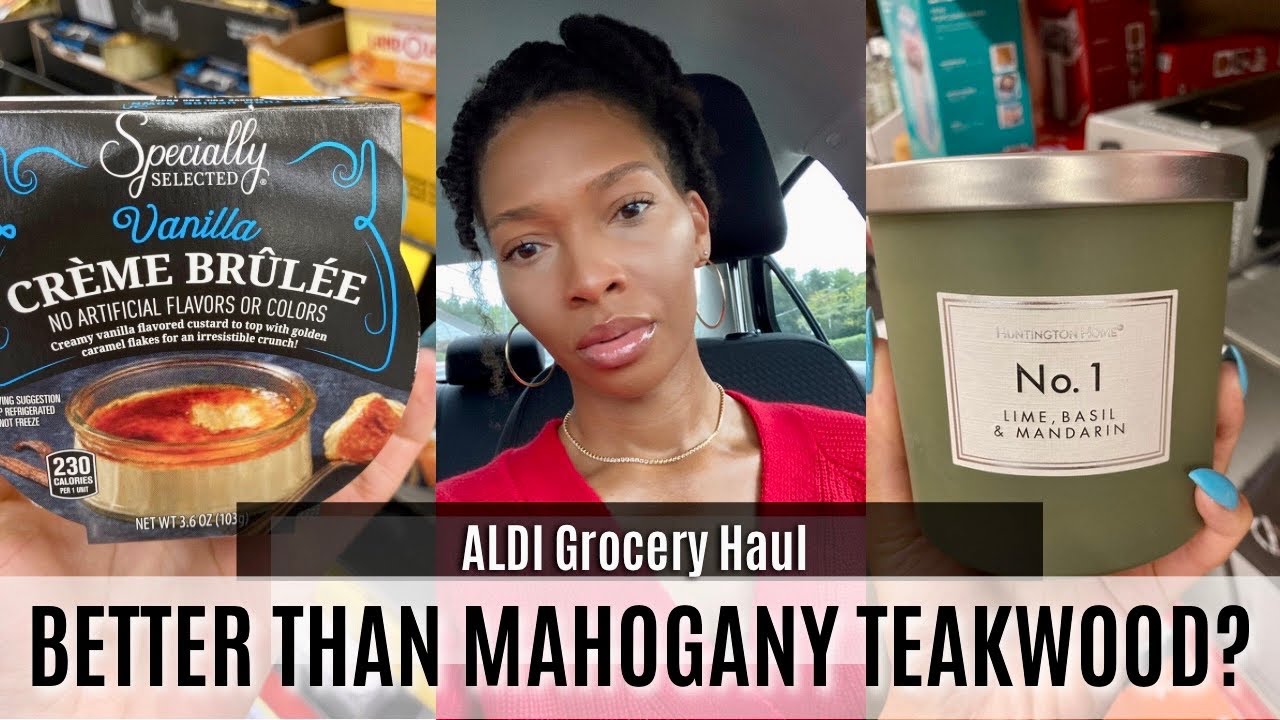 This ALDI Candle is New and It Smells like Cologne| ALDI Grocery Haul Vlog