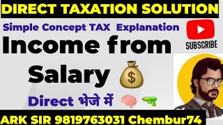 Income From Salary |Direct Taxable| University Solution 2025|Tybcom sem5|Bms|Baf| Mcom | Ark sir