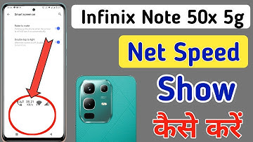 Infinix note 50x 5g me net speed setting / How to show net speed in Infinix note 50x / network speed