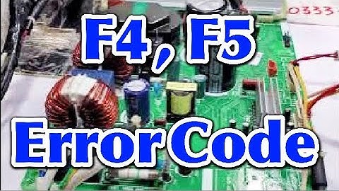 #183 What Is Gree Dc Inverter Ac Error Code F4 Error F5 | How  Solve Gree Dc Inverter F4 F5 error