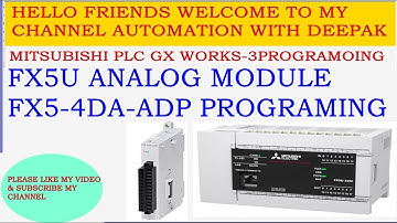 HOW TO DO PARAMETER SETING FX5U ANALOG MODULE FX5-4DA-ADP PROGRAMING