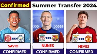 🚨 ALL CONFIRMED TRANSFER SUMMER 2024, Neves toUnited 🔥, Savio to City, Zidane, Nunez to Barcelona