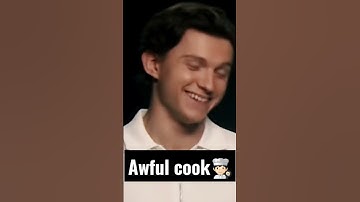 Tom Holland & Zendaya | I heard "awful cook" #shorts #tomholland #zendaya
