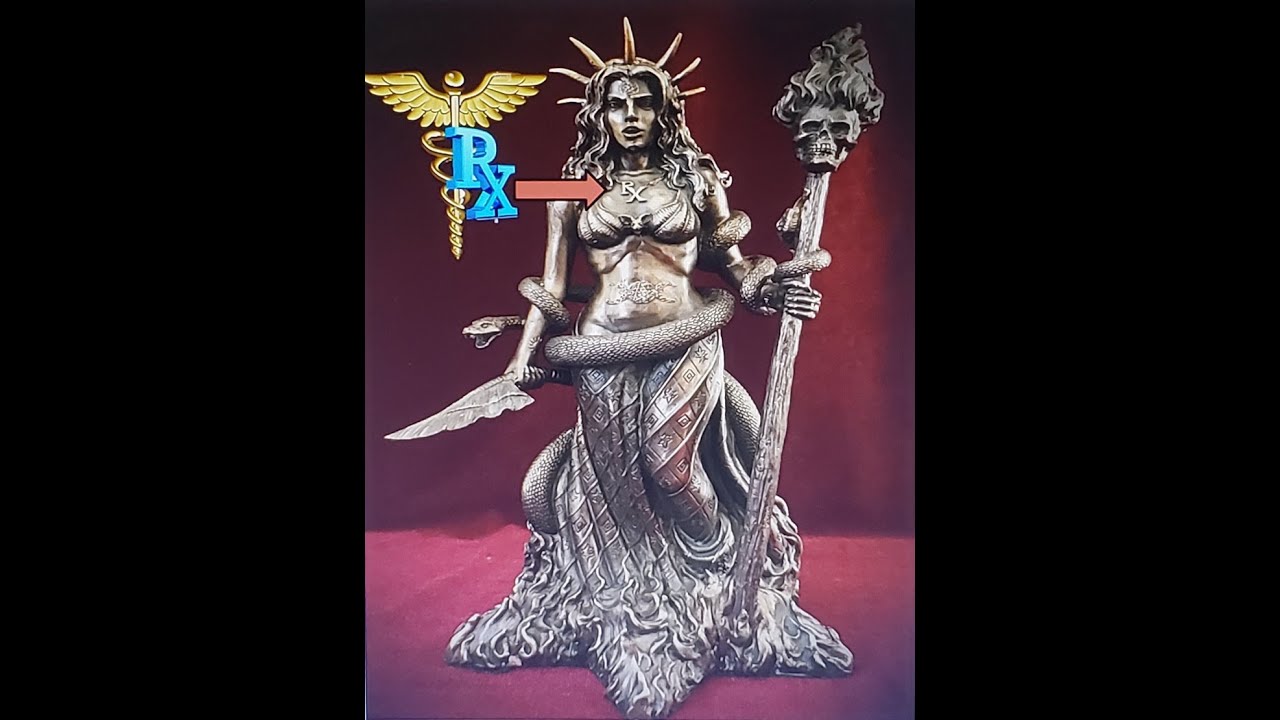 Why Is This Deity ' Hecate ' Wearing The Medical Symbol Rx