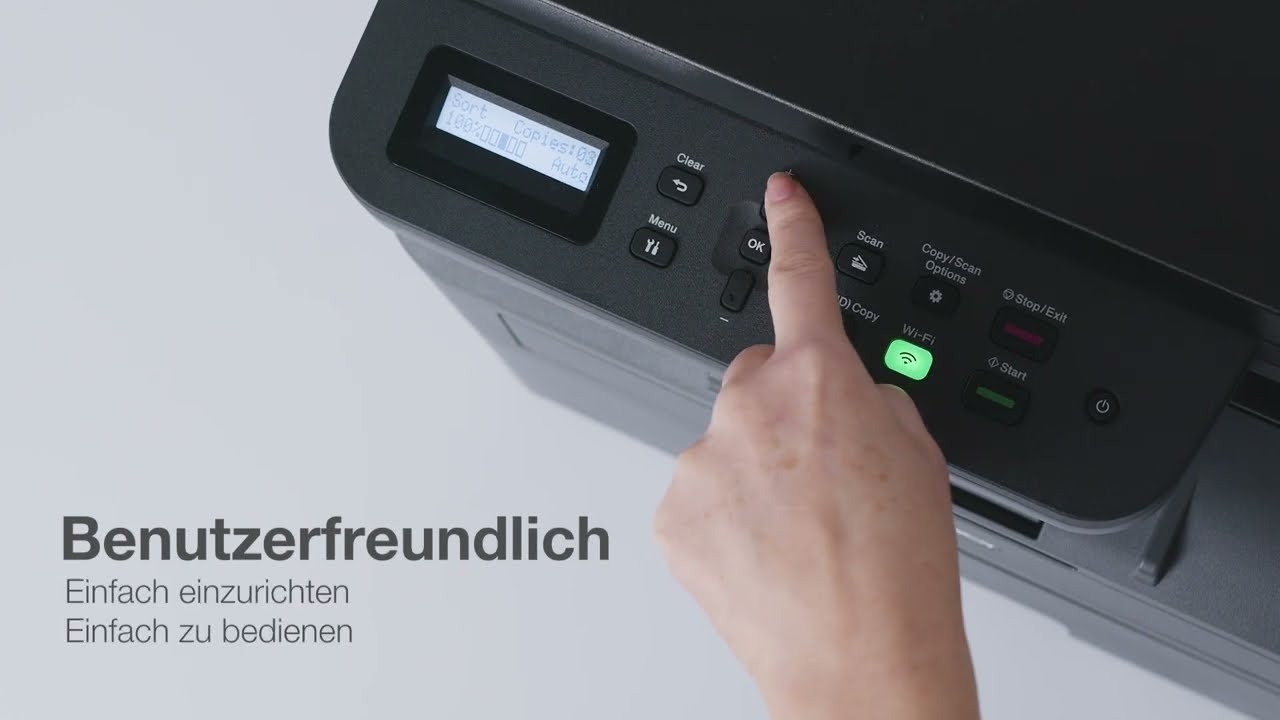 DCP-L2627DW - Kompaktes 3-in-1 Multifunktionsgerät schwarz weiß mit Duplexdruck und WLAN