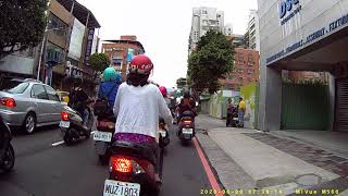 MIO M560 陰天 板橋---樹林 上班路徑影片測試
