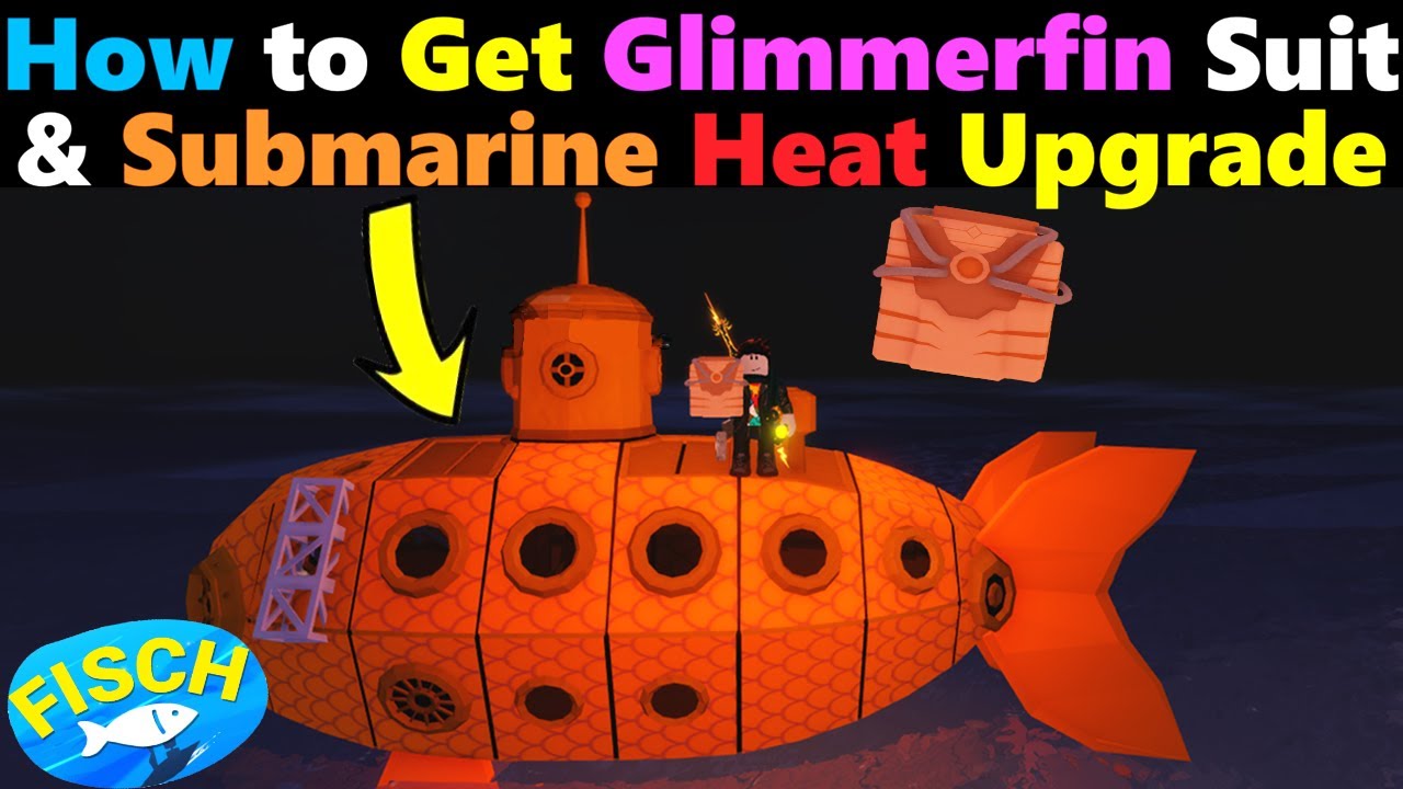 Как получить костюм Glimmerfin 1-го уровня и улучшение Submarine Heat в Roblox Fisch 