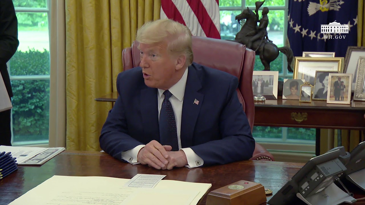 President Trump and The First Lady Receive a Briefing on the 2020 Hurricane Season