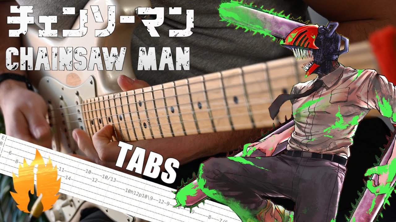 【TABS】CHAINSAW MAN OP KICK BACK Guitar LESSON 米津玄師 Kenshi Yonezu