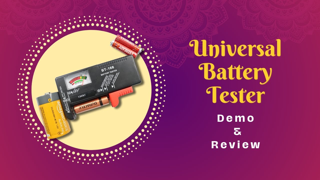 Black Olive DFantiX Universal Battery Tester BT168 Review Demo