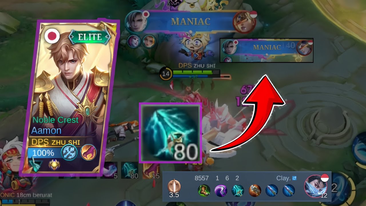 Aamon perfect game play, + 2 × maniac 🥶