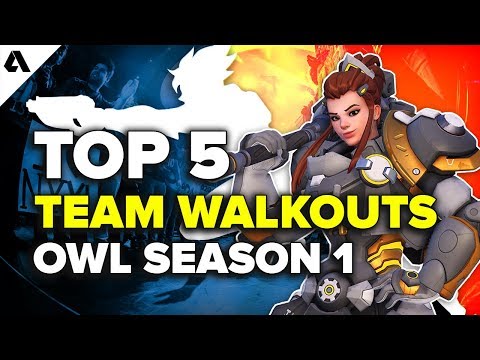 Top 5 OWL Team Walkouts | Overwatch League Season 1