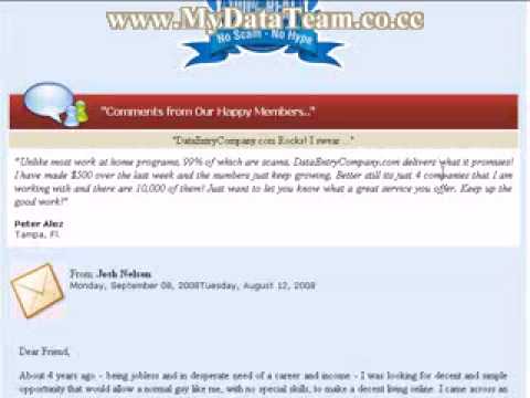 YouTube Free Data Entry Work From Home Jobs Guide