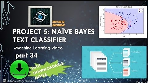 Project 5: Naive Bayes Text Classifier/Sentiment Analysis || ML video part 34