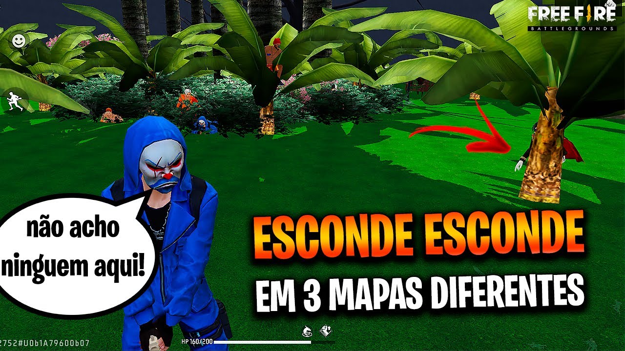 ESCONDE ESCONDE NA FLORESTA, VELHO OESTE E POLO NORTE FREE FIRE #freefire #ff