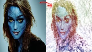 Creative Photo Effects Paint Splash On Face Using Brush Amazing Face Photo Manipulation- Photoshop