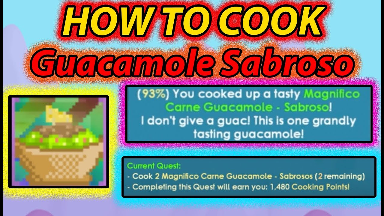 How to Cook Magnifico Carne Guacamole Sabroso [Cooking Role Quest] Growtopia YouTube