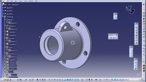 CATIA Tutorial - PartDesign Exercise 5 - v4