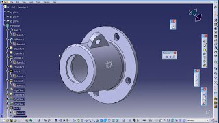 Celebrity CATIA Tutorial - PartDesign Exercise 5 - v4 Wealth