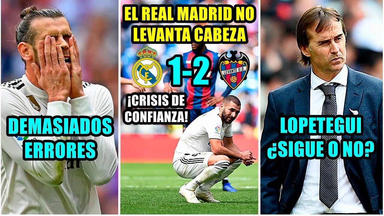 EL REAL MADRID PIERDE ANTE EL LEVANTE (1-2) Y NO LEVANTA CABEZA | SIGUE ...
