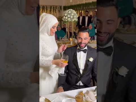العروسة شكلها قاصدة علشان تطف ش العريس يوم الخطوبة ضحك زفاف 
