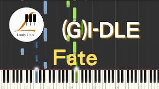 (G)I-DLE(여자)아이들) Fate 나는 아픈 건 딱 질색이니까 鋼琴教學 Synthesia 琴譜