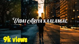 Video thumbnail of "Vidai Ariya Kaalangal | Tamil Christian Whatsapp Status Song | Giftson Durai Song | Aaron editzs"