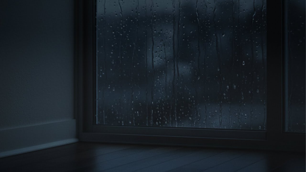 Calm Rainfall Along a Night Window — 10 Hours Sleep Sounds