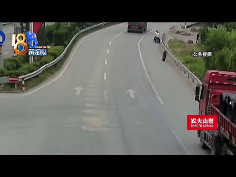 【1818黄金眼】流浪轮胎把路人撞进医院