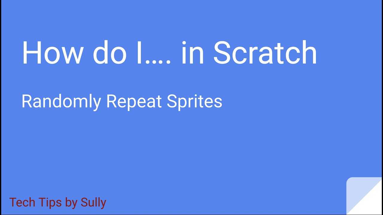 How do I ... in Scratch? - Randomly Repeating Sprites - YouTube