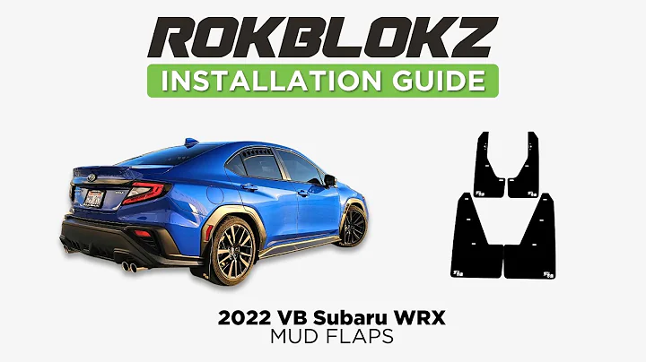 How to install the Rokblokz Mud flap kit on a 2022+ Subaru WRX