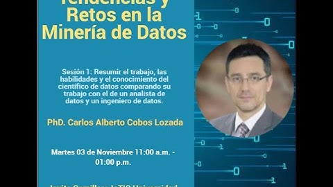 Curso corto: Tendencias y Retos en la Minería de Datos - Sesión 1