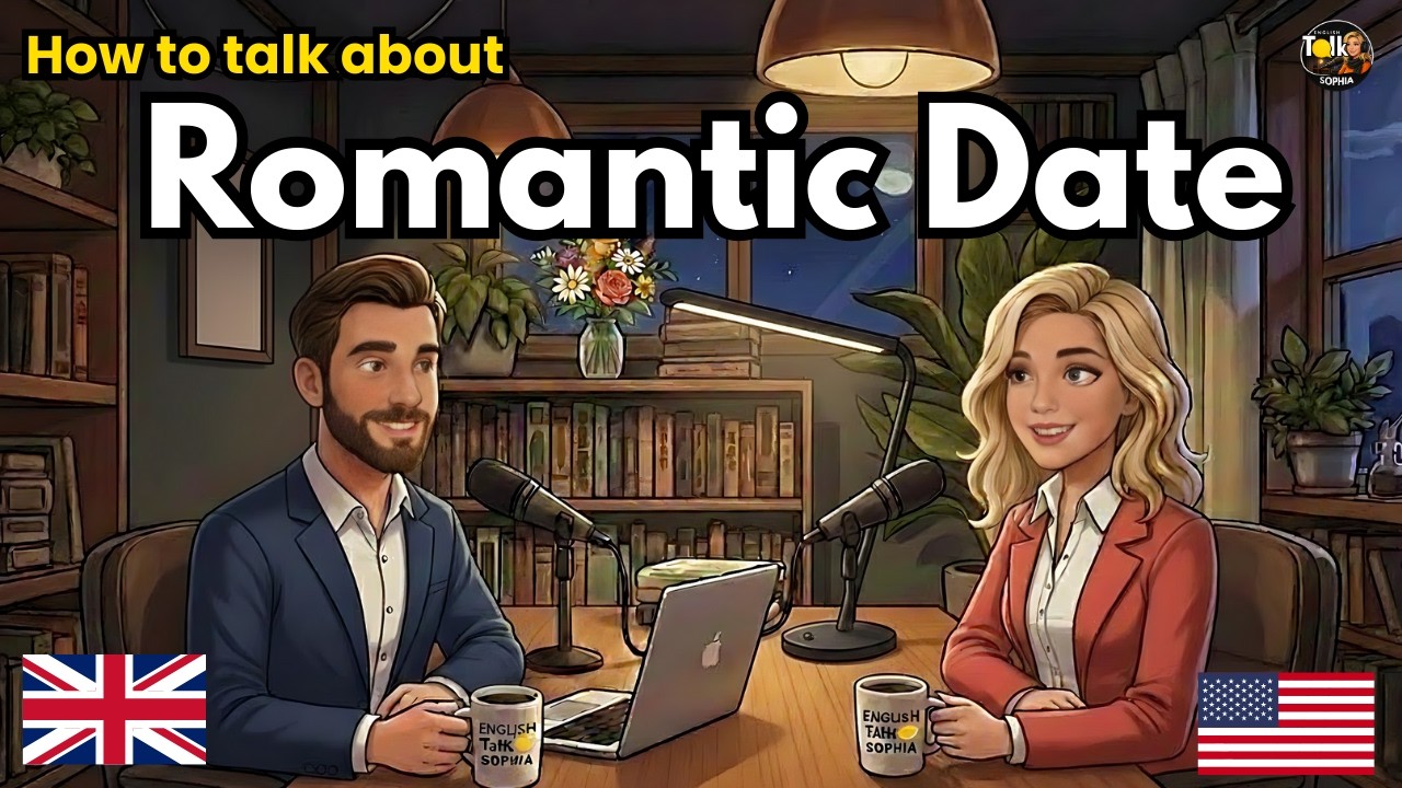 Talking about Romantic Date in English | English Conversation Practice