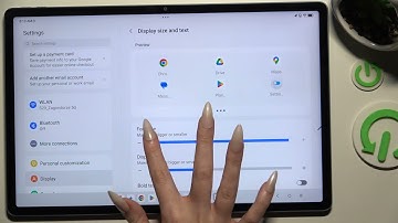 How to Change Font Size in Lenovo Yoga Tab Plus 12.7 - Adjust Text Size