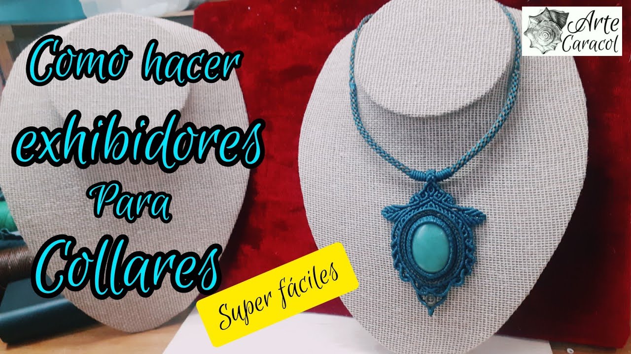 como hacer exhibidores para collares súper fácil DIY -