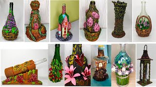 12 Bottle Art ideas. Glass bottle decoration ideas