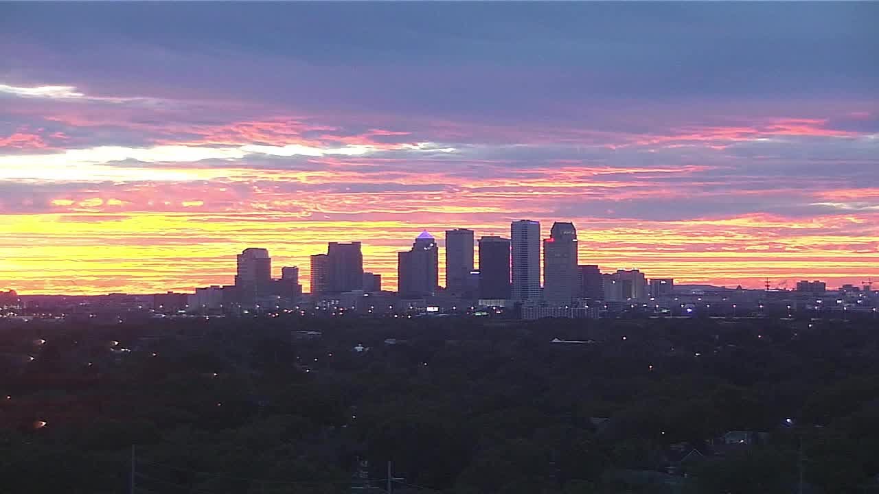 Timelapse Downtown Tampa at sunrise on January 3, 2014 YouTube