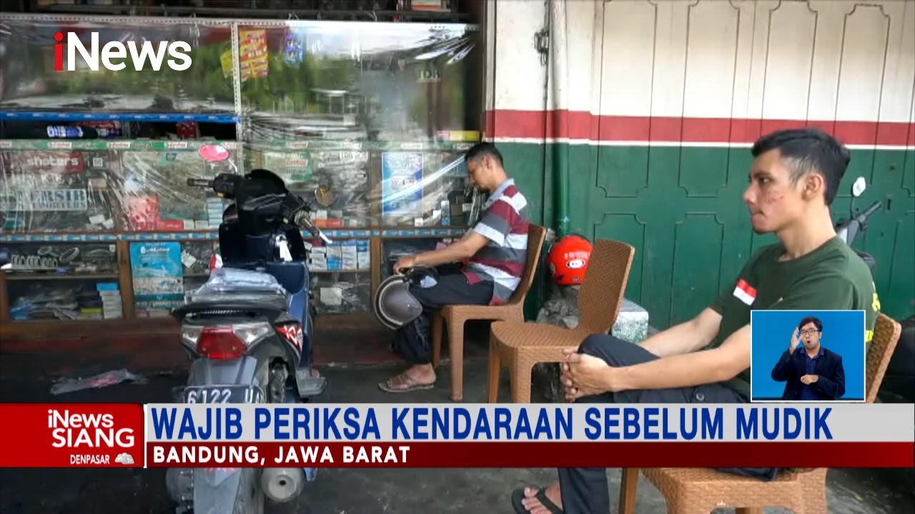 Jelang Lebaran, Bengkel Motor Ramai Diserbu Calon Pemudik 