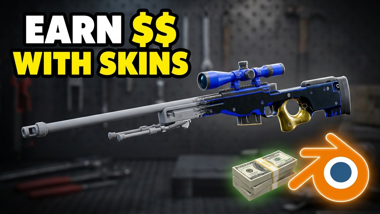 How to Make Money with CS2 Skins: Complete Blender Tutorial - YouTube