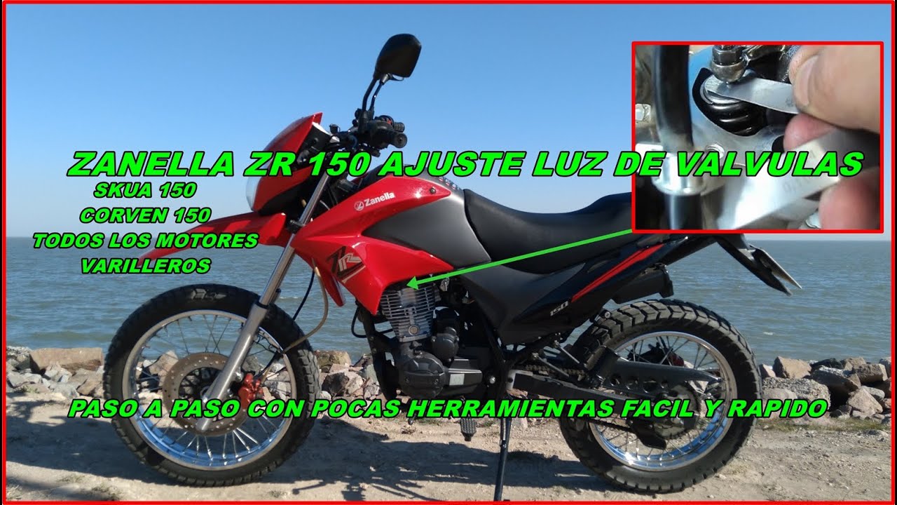 COMO REGULAR VALVULAS ZANELLA ZR 150 Y DEMAS MOTORES VARILLEROS SIMILARES CG 125 SKUA ETC