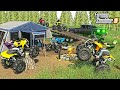 ATV CAMPING WEEKEND! |  LIFTED CAN-AM RENEGAGE | FARMING SIMULATOR 2019