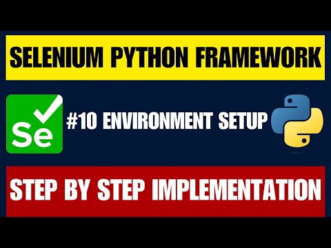 Selenium with Python Framework 10 First Login Test with Environment File Setup