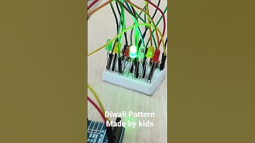 Diwali Light Pattern made by kids... #Diwali #navaratri #festival #kids #roboticsforkids