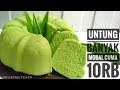 BOLU PANDAN KUKUS CUMA 2 TELUR SELEMBUT KAPAS -  STEAMED CAKE PANDAN RECIPE