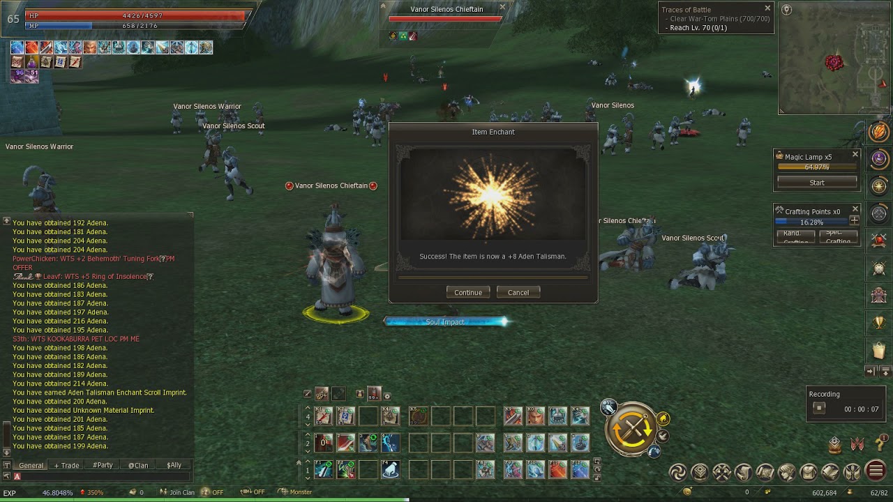 Lineage 2 Aden Essence up talisman Aden +8 YouTube