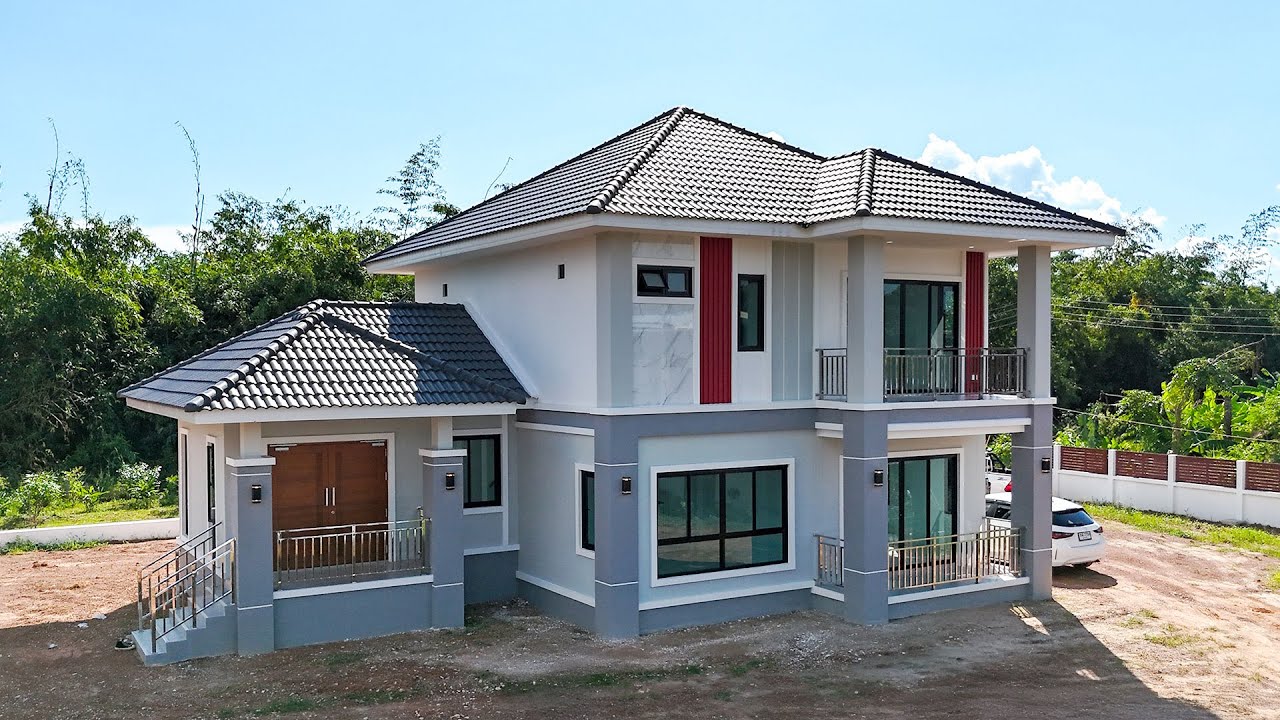 งบไม่ถึง 3 ล้าน ได้บ้านหรูขนาดนี้!? ดูเลย บ้านชั้นครึ่ง Contemporary สุดคุ้ม!