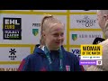 Maud van den Heuvel is the ABN AMRO Woman of the Match - SCHC vs Braxgata